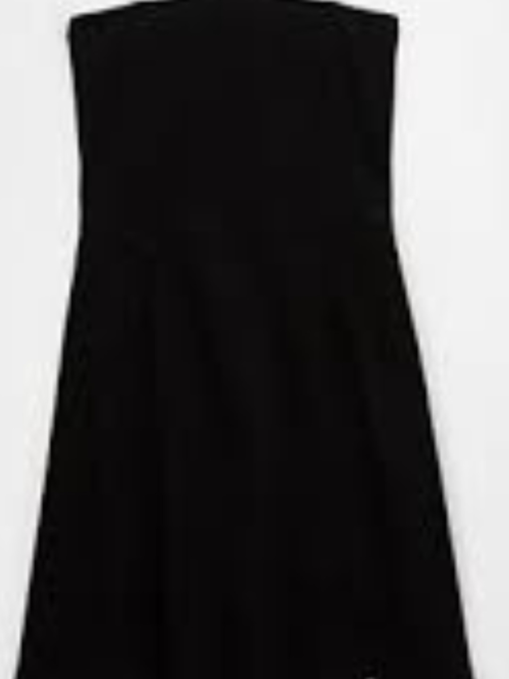 Classic Strapless Black A-Line Dress